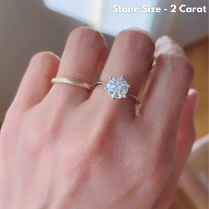 The Stardust | Moissanite Ring on 925 Sterling Silver