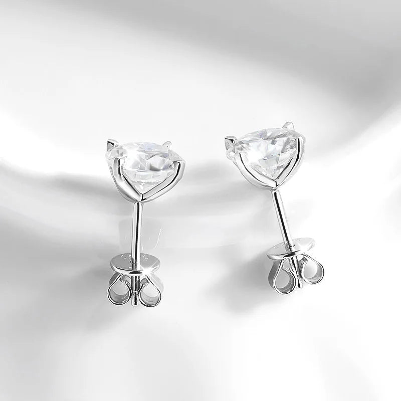 The Nova | Moissanite Stud Earrings in 925 Sterling Silver