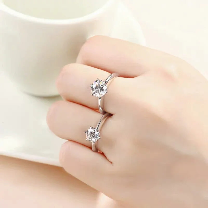 The Stardust | Moissanite Ring on 925 Sterling Silver