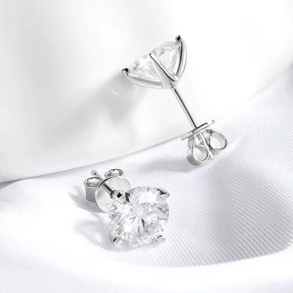 The Nova | Moissanite Stud Earrings in 925 Sterling Silver