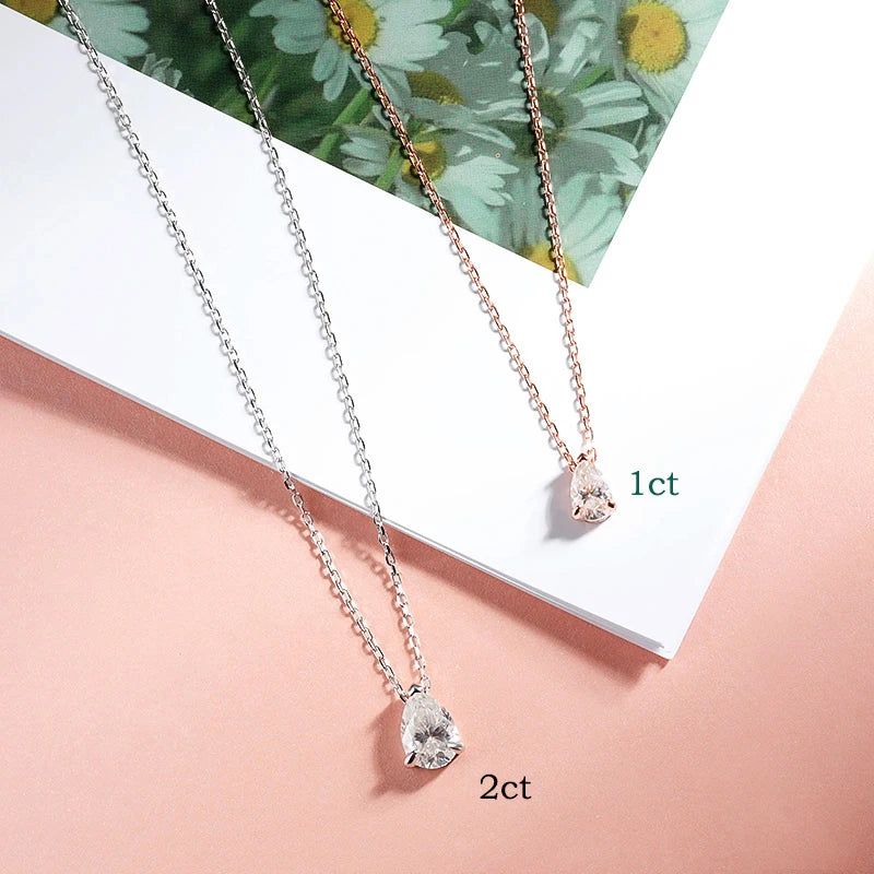 The Cascade Pendant | Moissanite Necklace